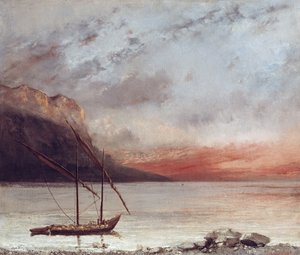 Pôr do sol sobre o lago Leman, 1874